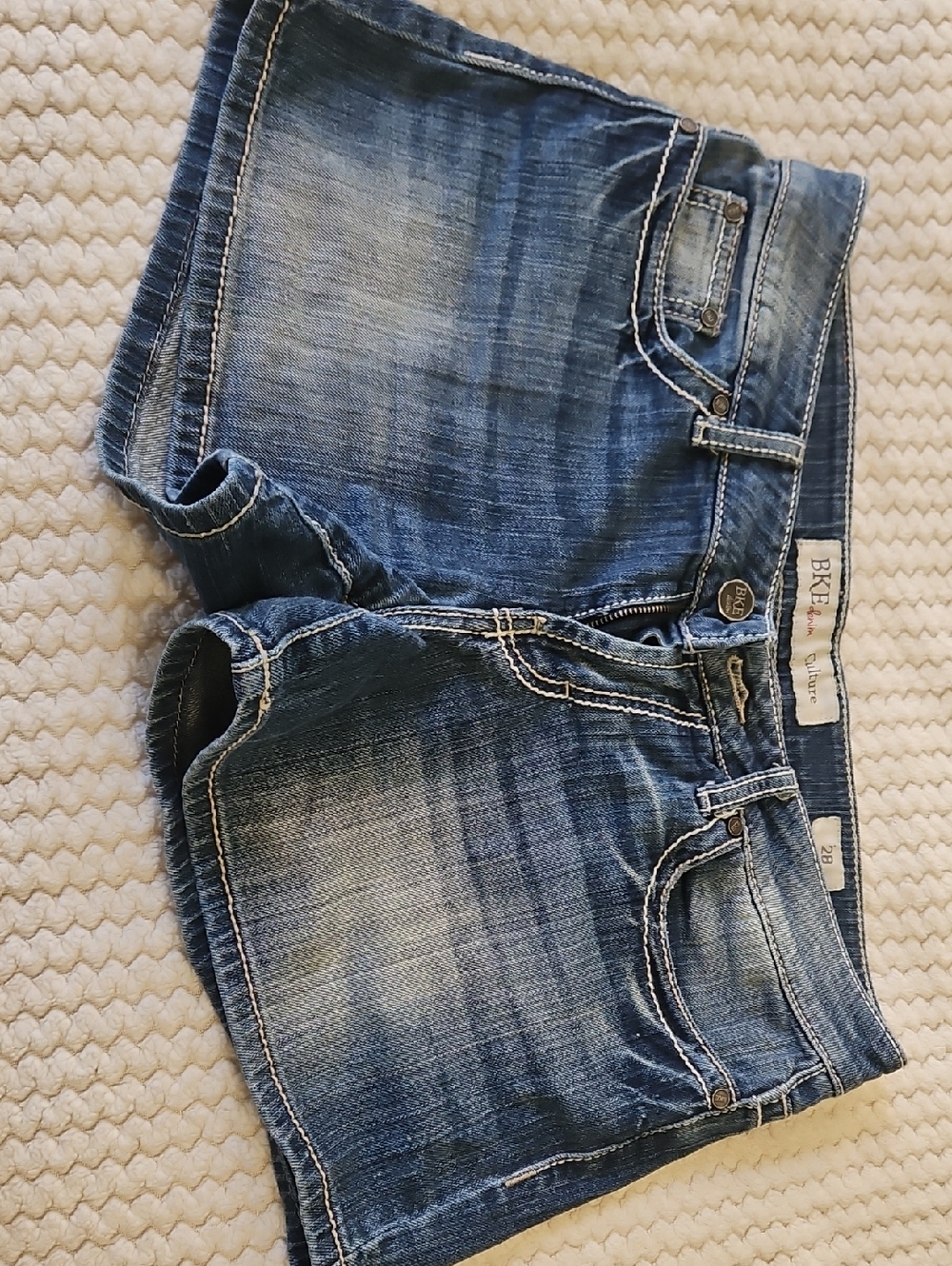 BKE Blue Distressed Denim Shorts-Size 28